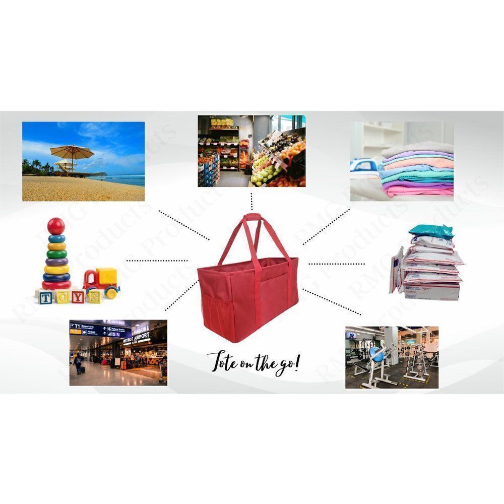 Multipurpose Utility Tote - Crimson - Picture 6 of 16